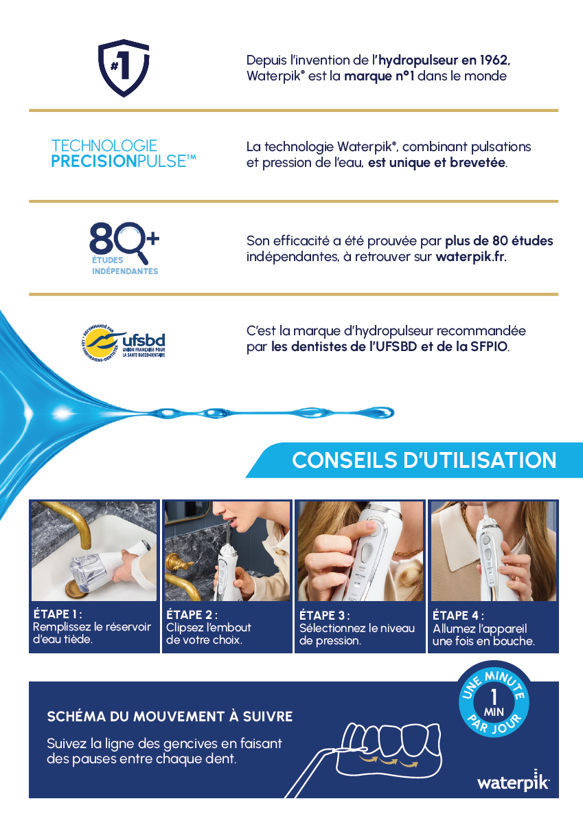 Bloc de prescription Waterpik