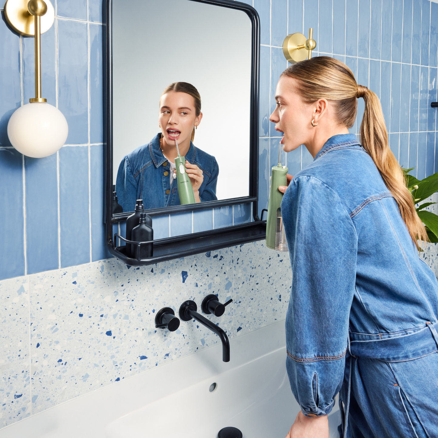 Hydropulseur Express WF-02, Sans Fil, Vert