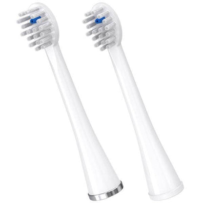 Waterpik Sonic-Fusion Replacement Brush Heads: White with Chrome